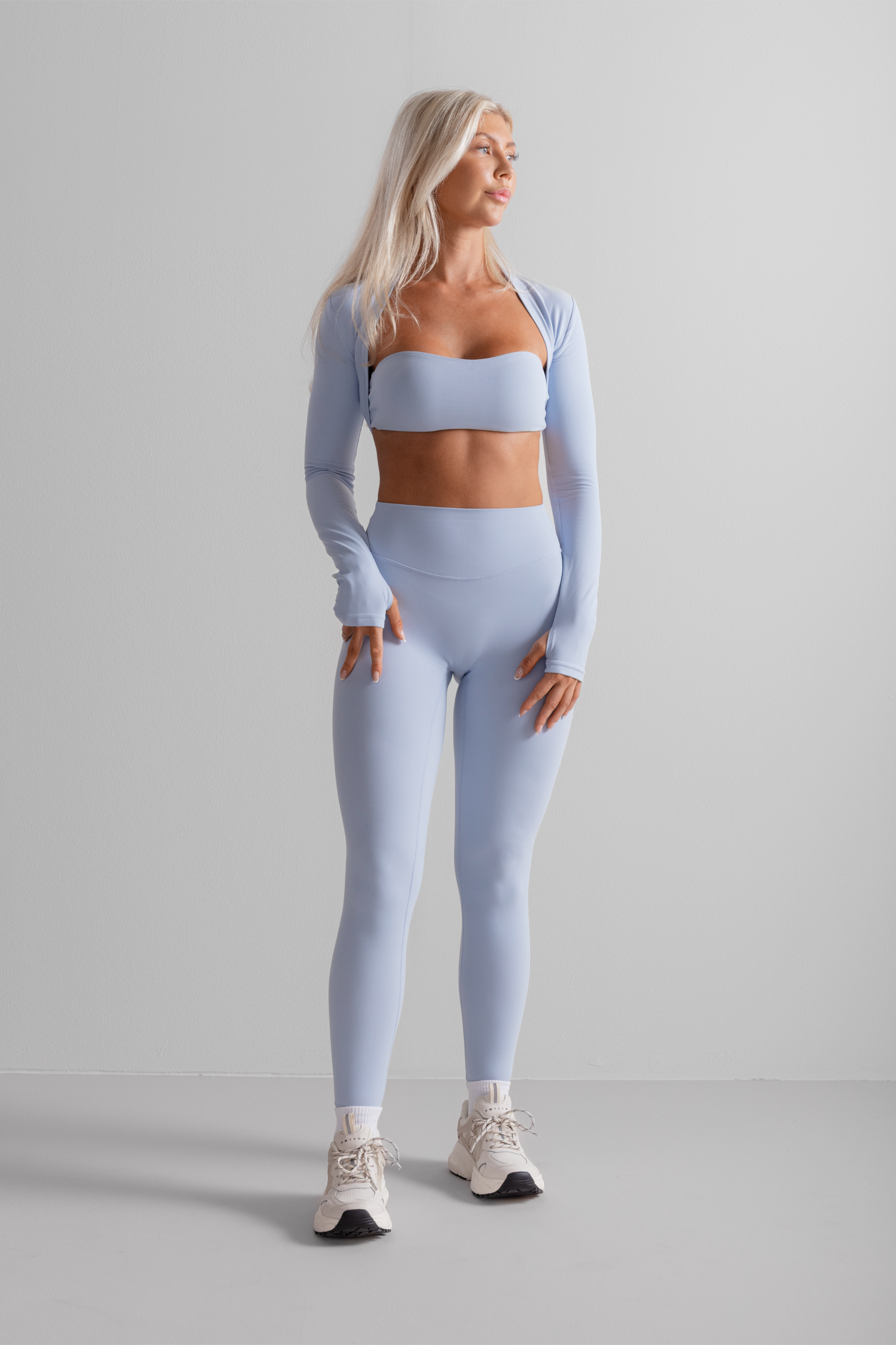 Mjuka Tights – Pale Blue Bare