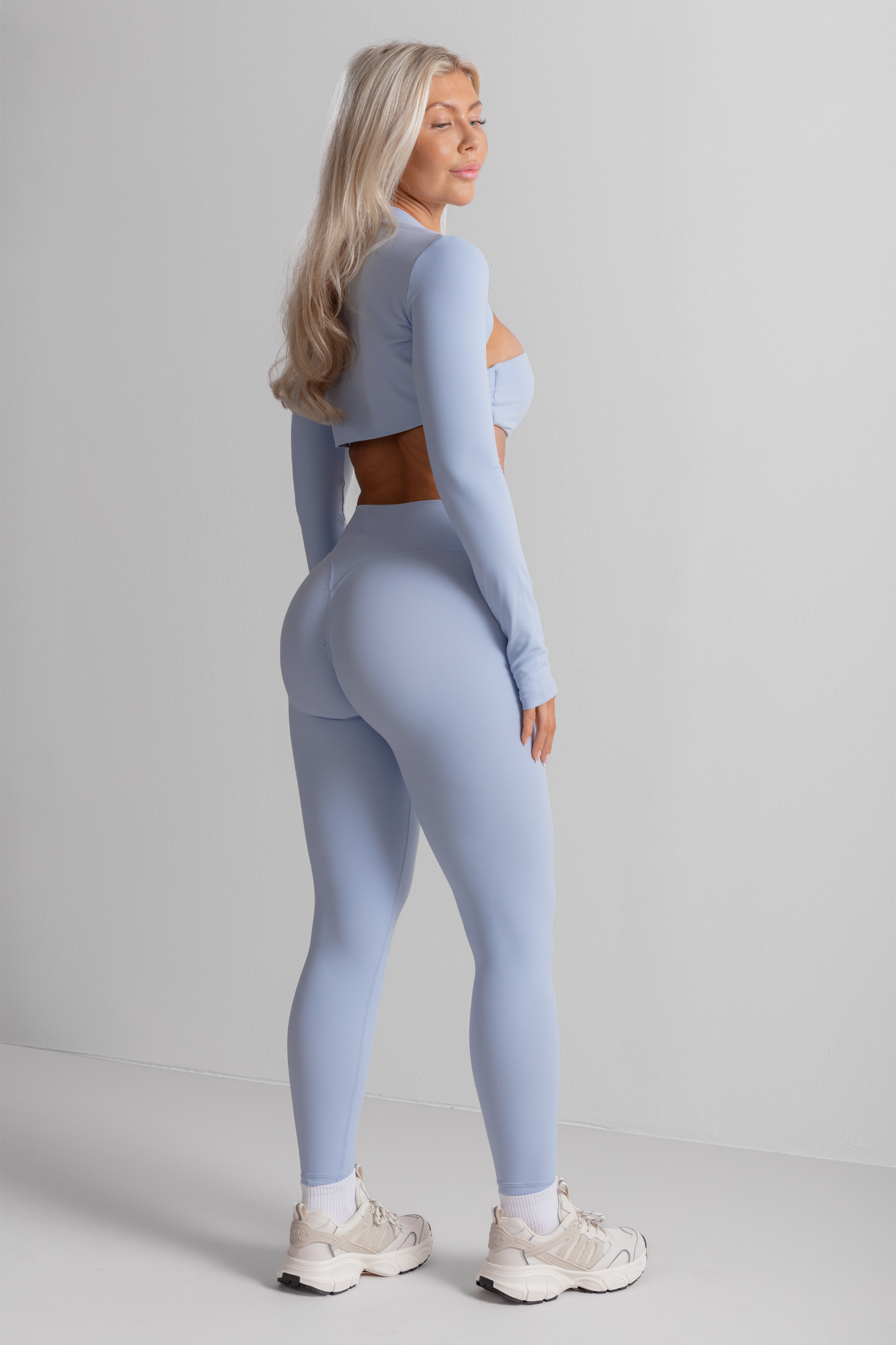Mjuka Tights – Pale Blue Bare
