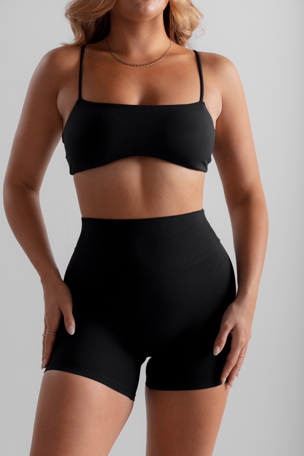 Black Bare Soft Shorts