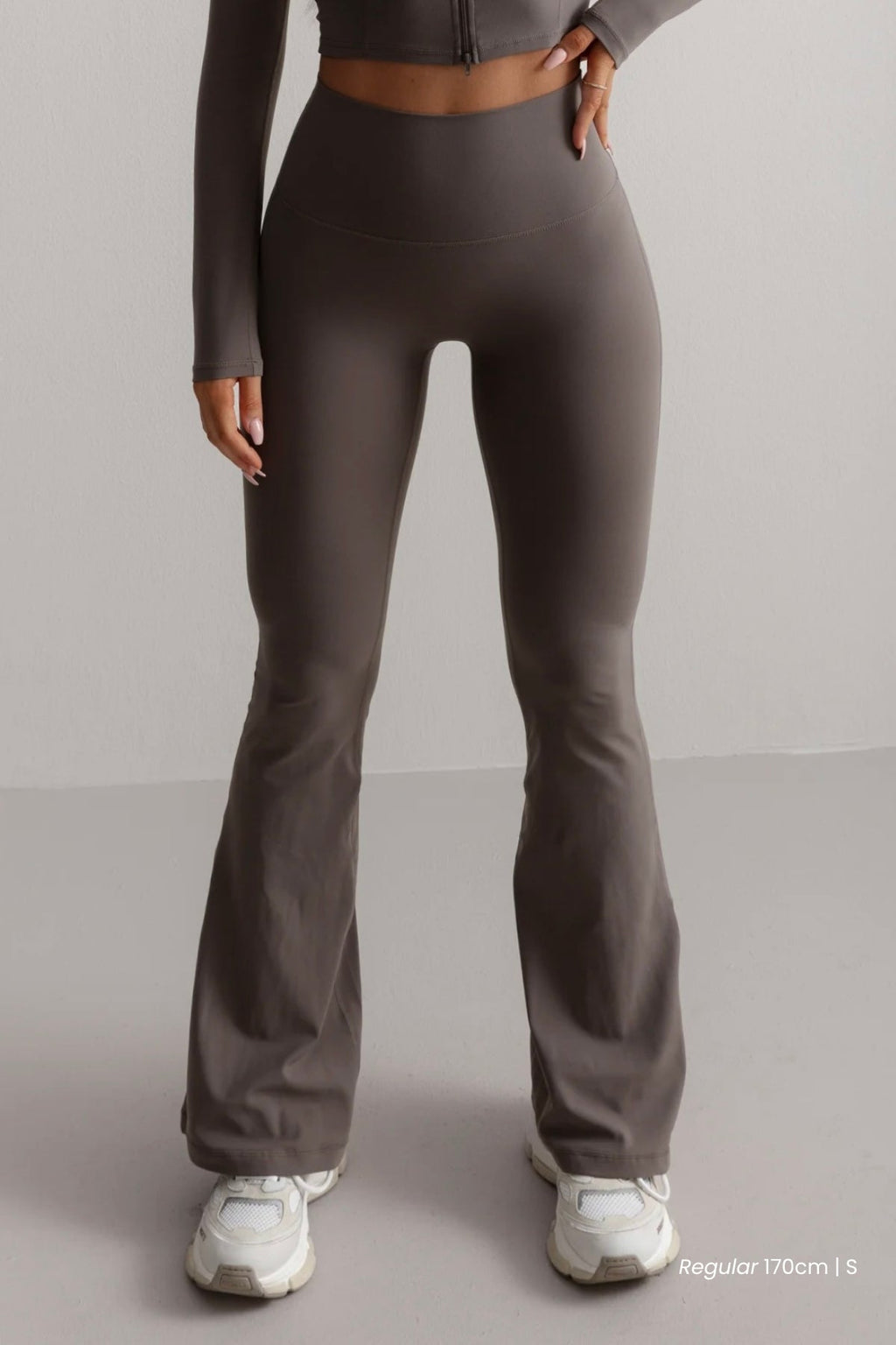 Mocha Mist Soft Flared Pants PDP
