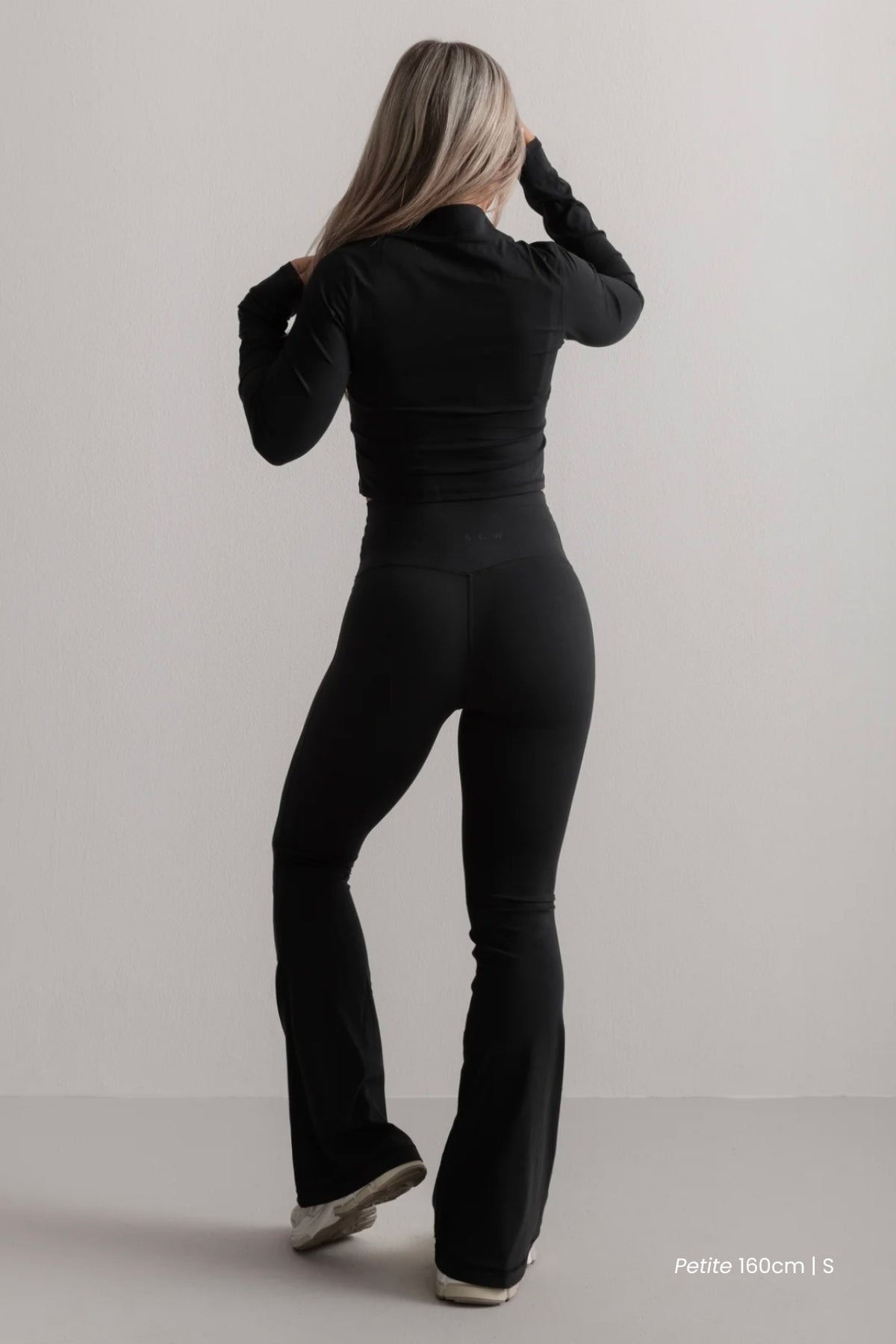 Black Soft Flared Pants PDP