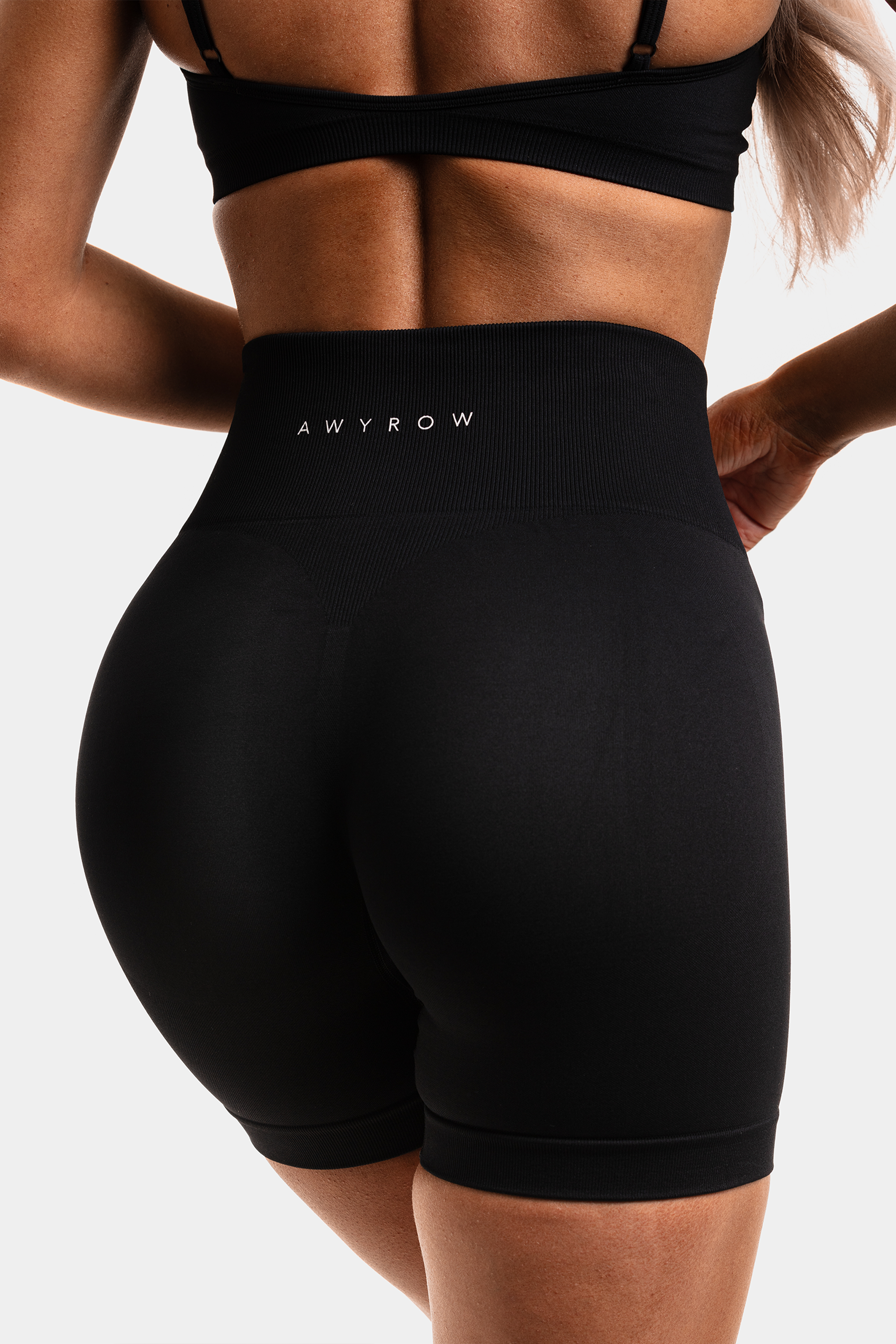 Sömlösa shorts – Black Sculpt