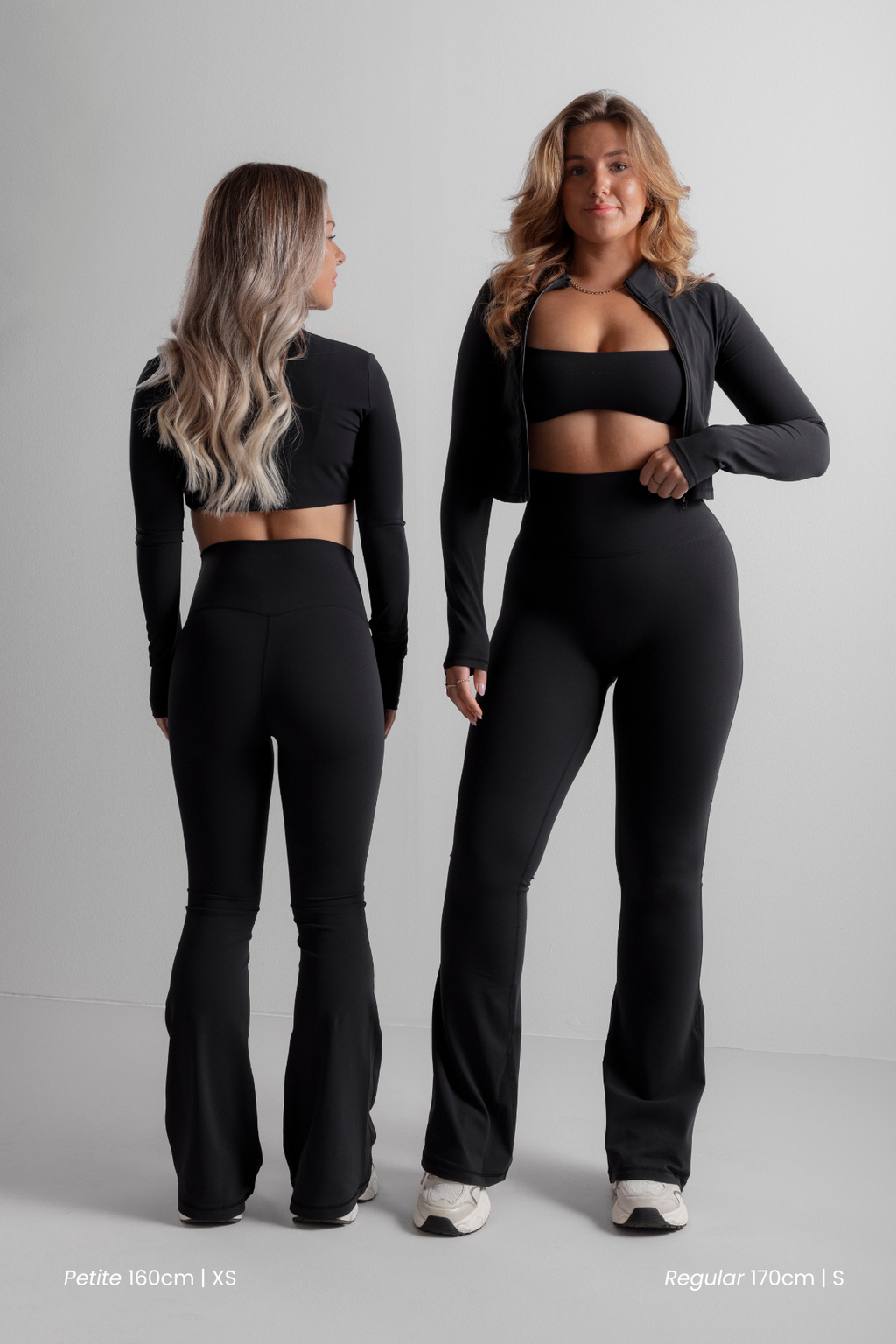 Black Soft Flared Pants PDP